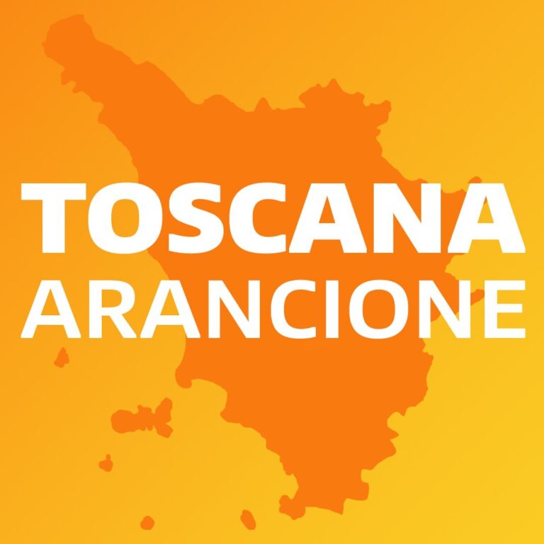 Tutta la Toscana sarà in zona arancione anche la prossima settimana