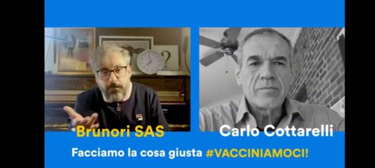 Da Brunori Sas a Cottarelli, da Bianconi a Franz Russo. Parte da Siena la campagna “Facciamo la cosa giusta. Vacciniamoci”