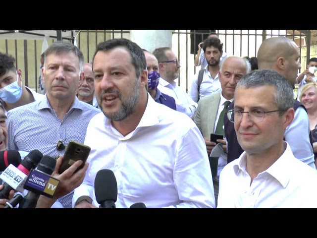 Salvini a Siena: «No a ampliamento green pass e obbligo vaccinale»