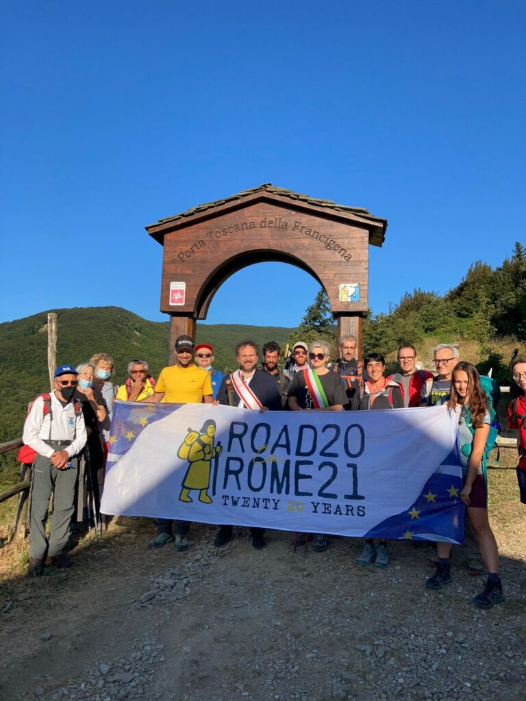 Via Francigena, Gazzetti accoglie ‘Road To Rome 2021’ alla porta d’ingresso in Toscana