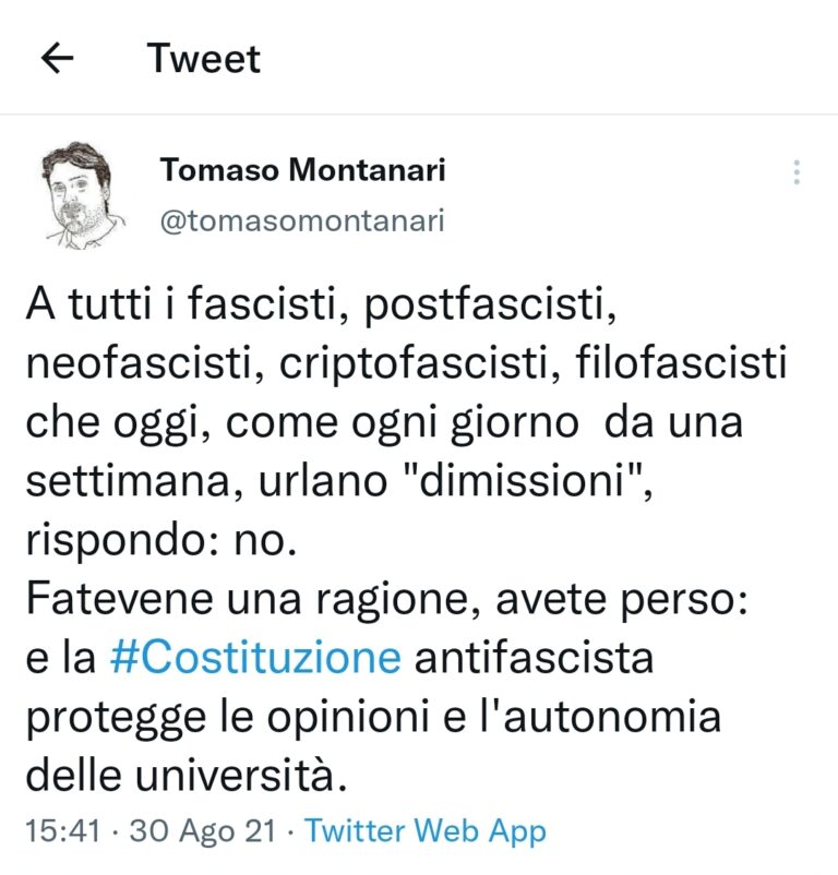 Università per Stranieri di Siena, Montanari dopo il caso foibe: «Dimissioni? No. Fatevene una ragione»