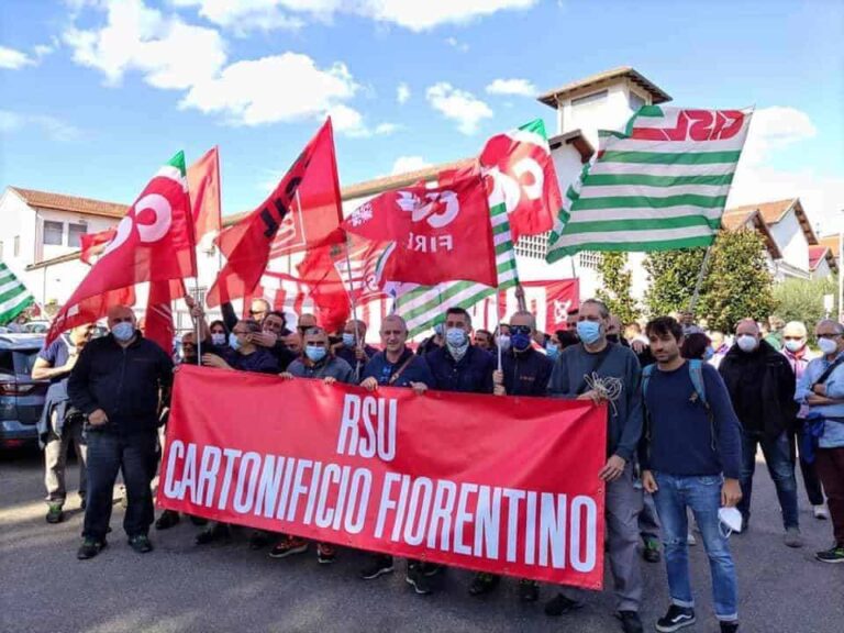 Cartonificio Fiorentino, in stallo la vertenza per evitare lo spostamento della sede. I sindacati proclamano sciopero con presidio