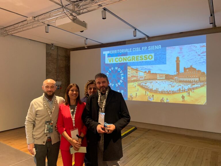 Riccardo Pucci confermato alla segreteria di Cisl Fp Siena