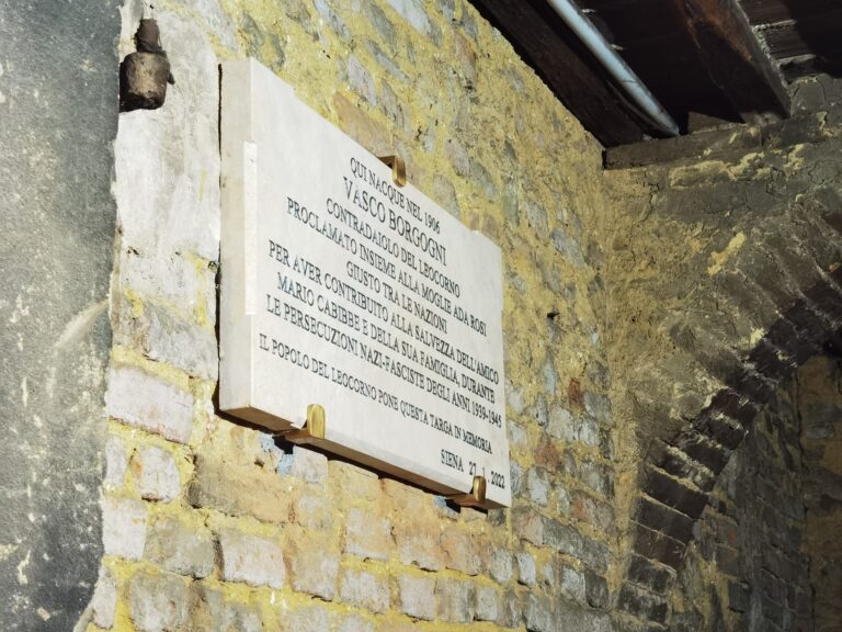 Una targa in memoria di Vasco Borgogni: eroe “Giusto tra le nazioni”