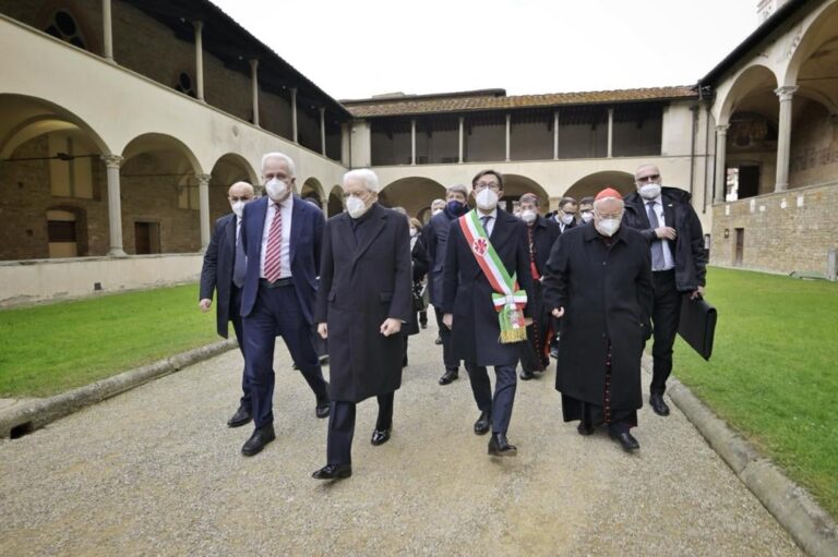 Mattarella: Firenze è il centro della speranza di pace
