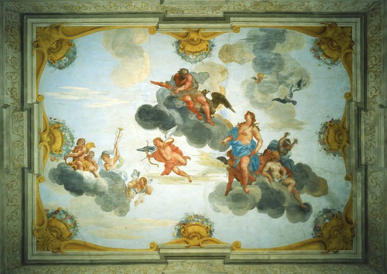 Affreschi delle sale di Palazzo Chigi, via all’intervento di consolidamento e messa in sicurezza