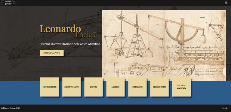Leonardo//thek@. Da oggi online piattaforma digitale per esplorare il Codice Atlantico di Leonardo da Vinci