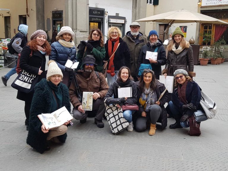 Urban Sketchers a raccolta. Firenze diventa capitale mondiale degli artisti del disegno