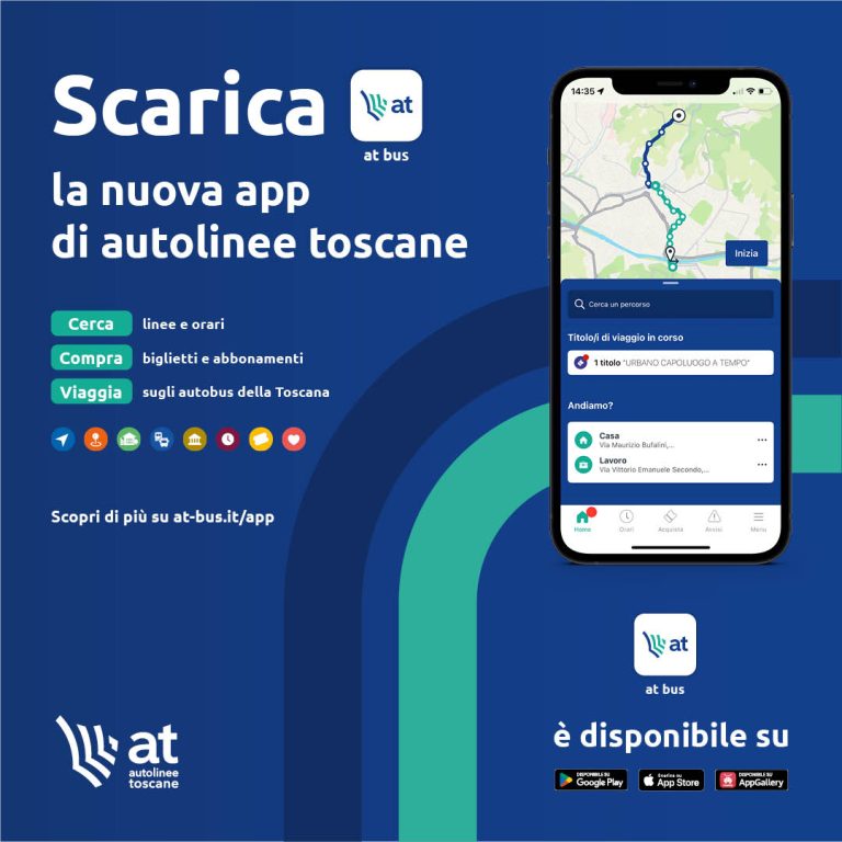 Autolinee Toscane ha una nuova app: disponibili biglietti e tratte