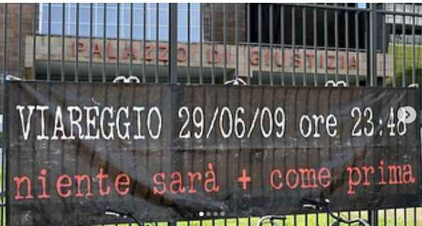 Al via il presidio per la strage di Viareggio: “Il tempo peggior nemico”