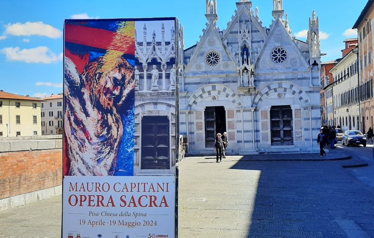 Opera sacra di Mauro Capitani ospitata nella chiesa del gotico pisano