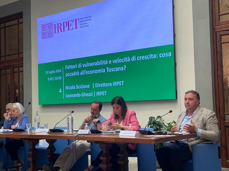La Toscana vista da Irpet: Pil in crescita, ma non mancano le ombre