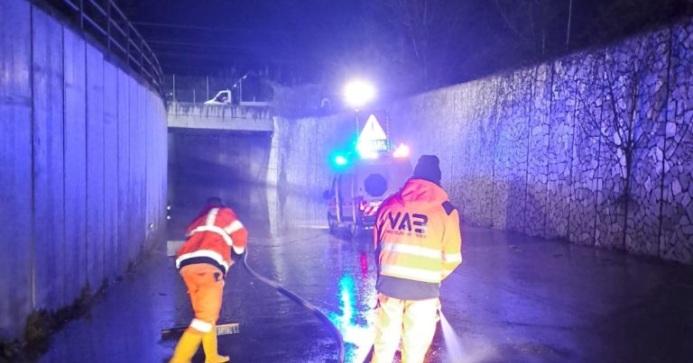 Maltempo, riaperto sottopasso nel centro di Empoli