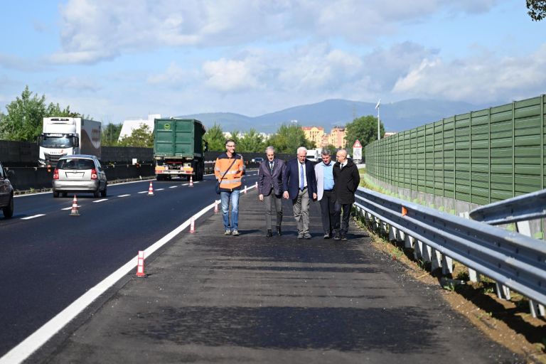 Fi-Pi-Li, allargata la corsia di emergenza tra Firenze e Scandicci. Giani: “Con Toscana Strade risolveremo i problemi di viabilità”