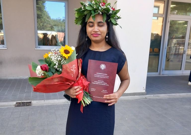 Studentessa ipovedente si laurea all’Università di Pisa