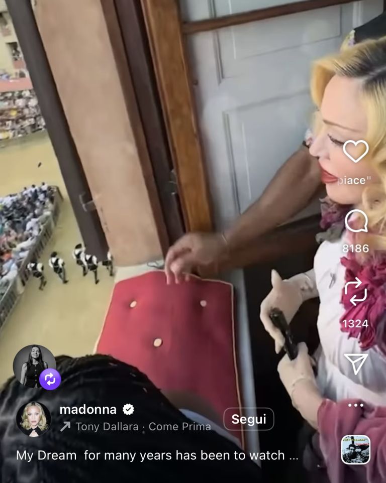 Dichiarazione d’amore di Madonna alla città del Palio. Ma Siena si scopre ‘Sienina’