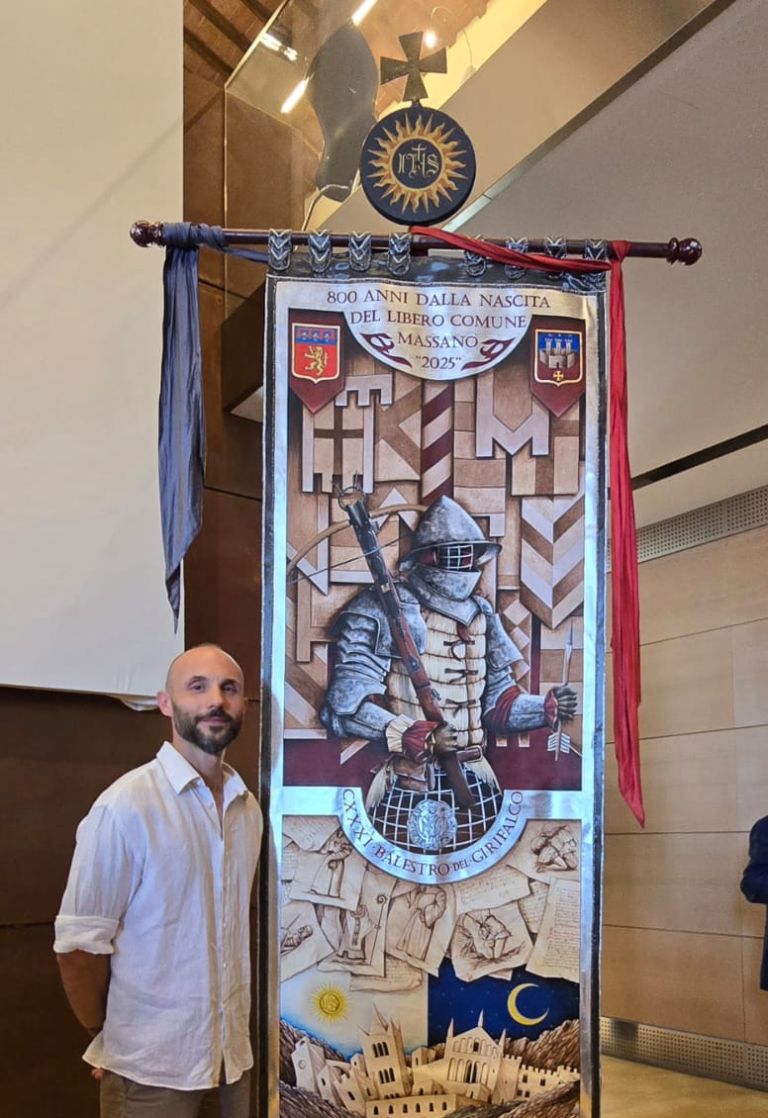 Massa Marittima, Andreini firma il Palio del Balestro del Girifalco dedicato agli 800 anni dalla nascita del Libero Comune