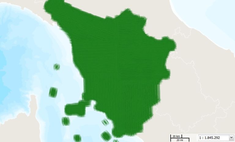 Trasformazioni del territorio, la Toscana all’avanguardia con il telerilevamento iperspettrale, disponibile online