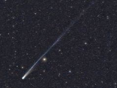 Sopra i cieli di Manciano la cometa Lammon “balla” con la meteora