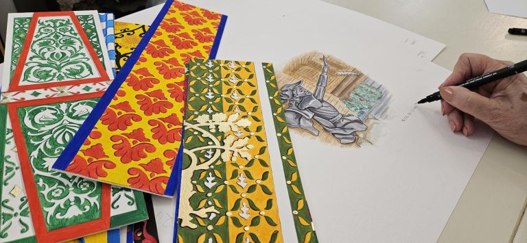 Con l’acqua di questa fonte. I colori delle diciassette contrade e l’acqua nel progetto della Galleria Beaux Arts di Siena