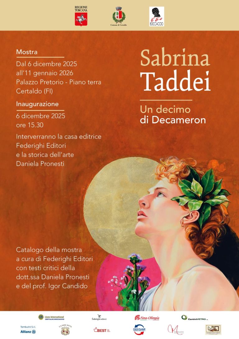 Un decimo di Decameron. Dal 6 dicembre la mostra di Sabrina Taddei a Certaldo Alto