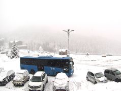 Neve all’Abetone e sull’Amiata. Ancora pioggia e i fiumi si ingrossano