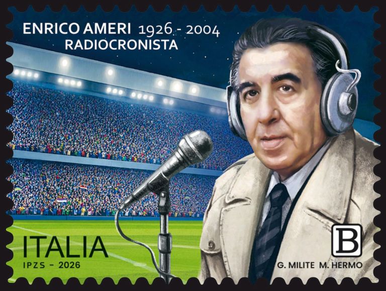 Francobollo per Enrico Ameri. Storico radiocronista sportivo ‘eccellenza italiana”