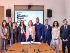 Intitolata a Sassoli sala di Palazzo Vecchio. Funaro: “Ci ha insegnato la strada del dialogo”