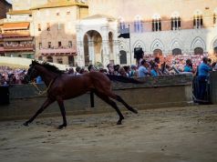 Palio 2 luglio, il Bruco vince la terza prova con lo scosso Donrodrigo