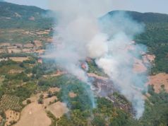 Incendio nel grossetano, in volo Canadair per domare le fiamme