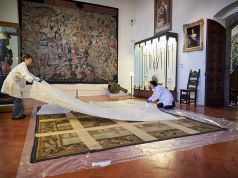 Il banchetto di Psiche. Al via il restauro dell’arazzo seicentesco del Museo Nazionale del Bargello